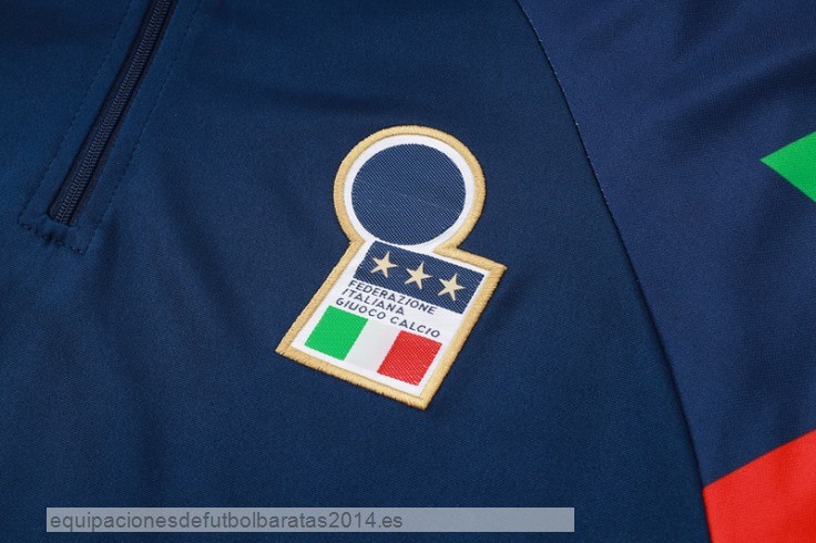 Nuevo Conjunto Completo Sudadera Entrenamiento Italia 2024 Azul I Marino Baratas